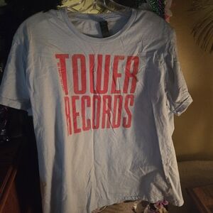 Gildan Light Blue Tee with Red Graphic